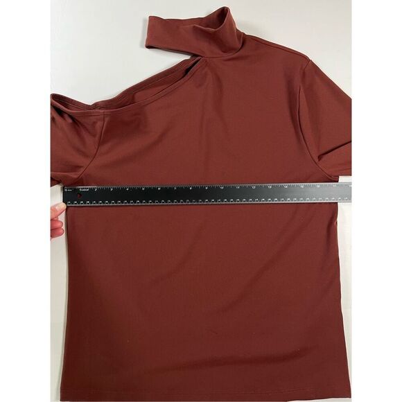 Abercrombie & Fitch NEW Long Sleeve Seamless Asymmetrical Cutout Top Size Large - Picture 3 of 8